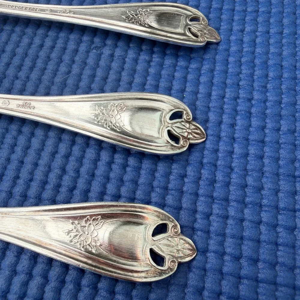 1847 Rogers Bros Old Colony Silverplate XS Triple spoons 6